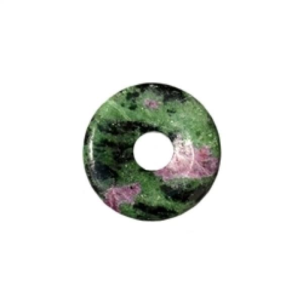 Donut Zoisit mit Rubin, 30 mm